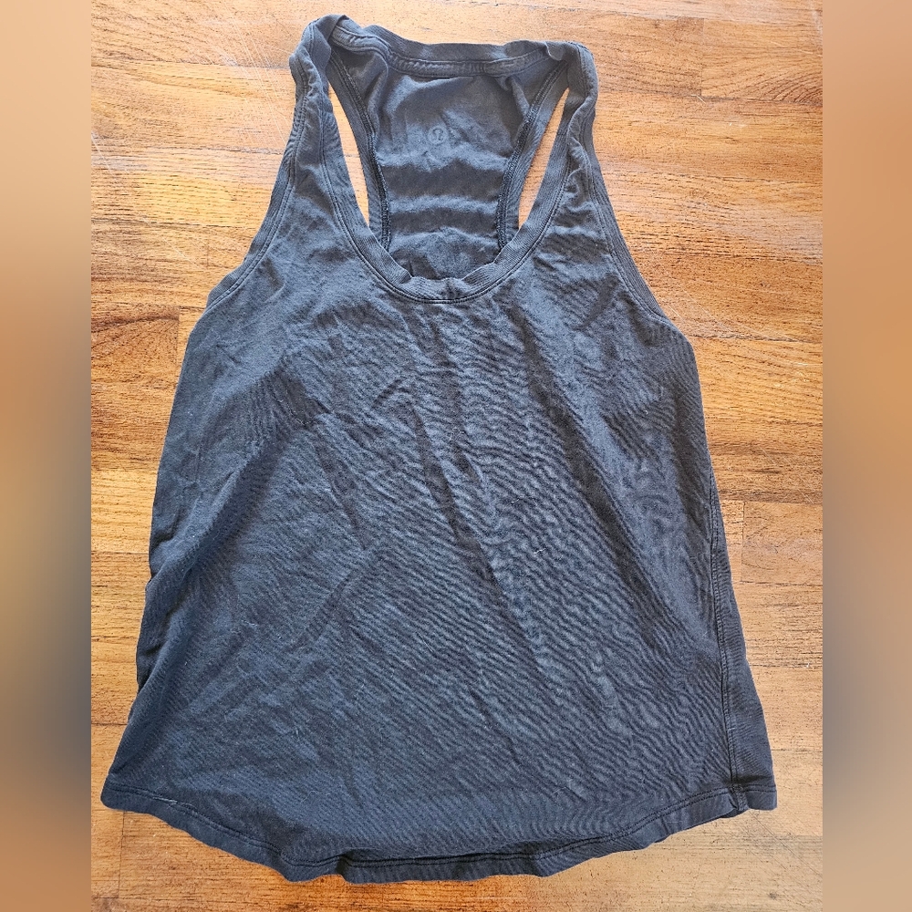 Lululemon Lightweight Athletic Sporty Outdoor Women's Black Tank Top Sz S-M